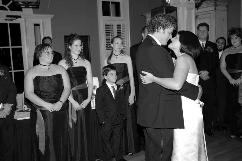 black and white wedding photographs Brevard NC