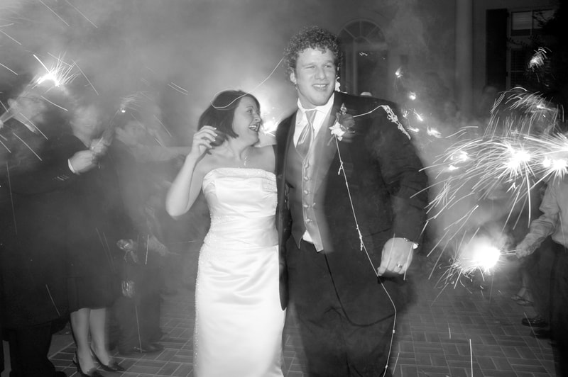 black and white wedding photos Brevard, NC