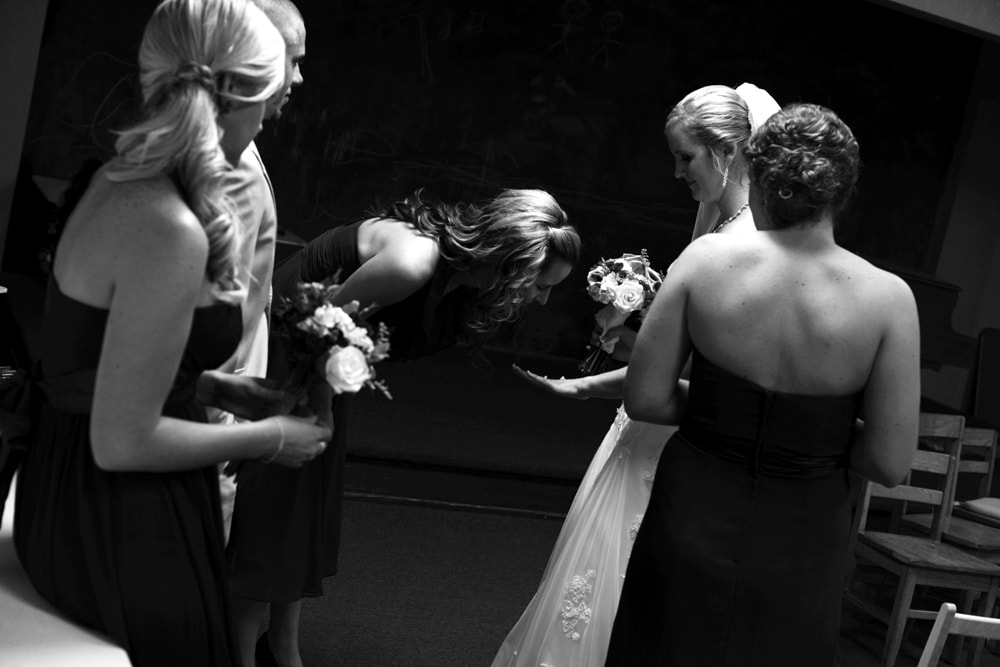 black and white wedding photos Asheville, NC