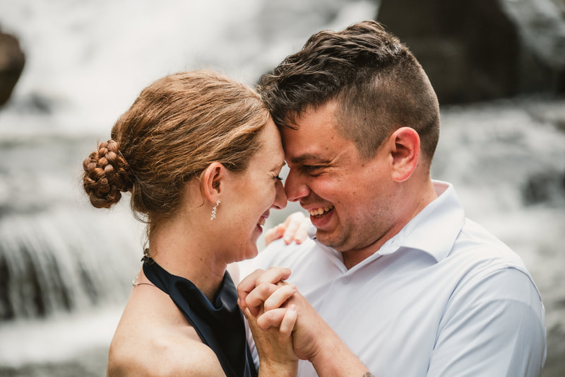 WNC engagement portraits