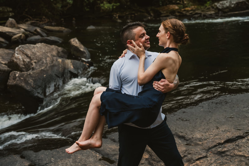 WNC engagement portraits