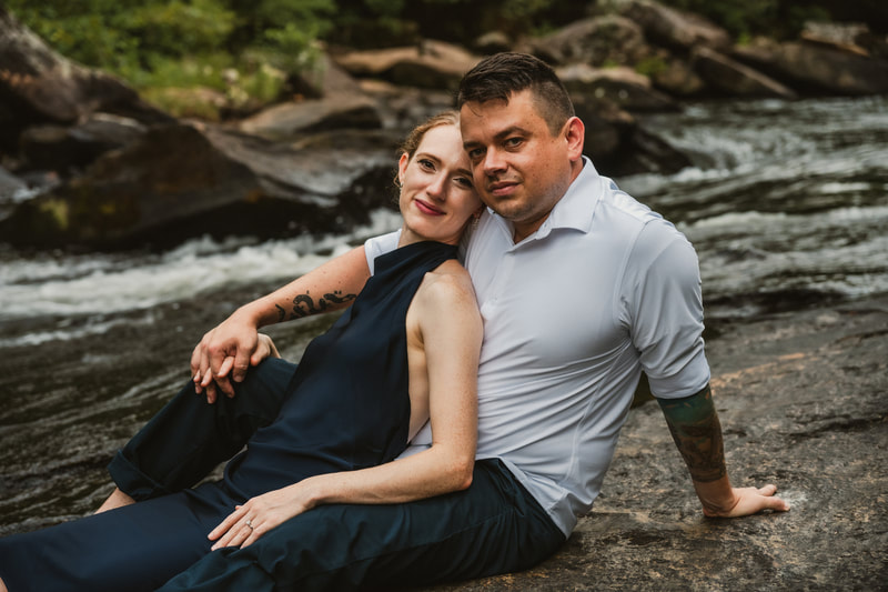 WNC engagement portraits