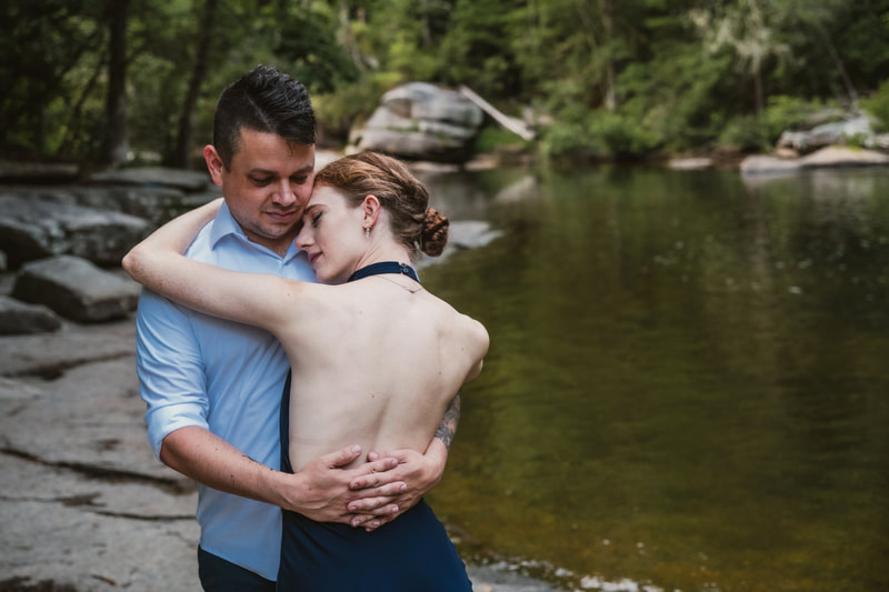 WNC engagement portraits